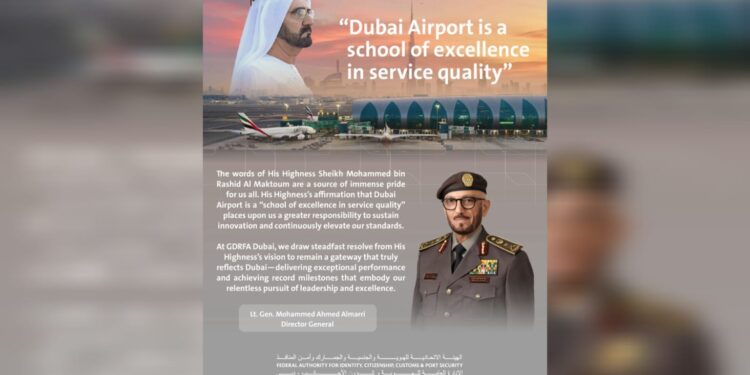 Dubai Airport is a School of Excellence in Service, Says Sheikh Mohammed
