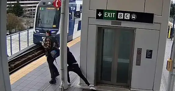 Man Pushed Toward Moving Train in Shocking Seattle Platform Attack