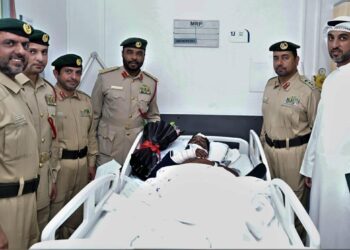 Emirates Road Accident: Dubai Police Officials Visit Injured Victims in Hospital Subheadline: In a commendable gesture of community care, high-ranking officers review medical treatment and assure full support to families following a major traffic collision.