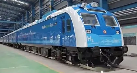 Labeled layout of India's first hydrogen