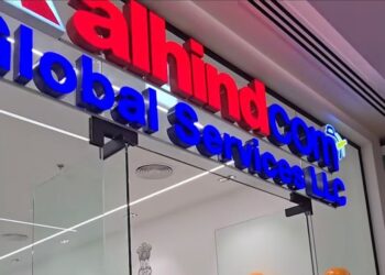 Applicants queued outside the Al Hind Indian Consular Application Centre in Bur Dubai early in the morning