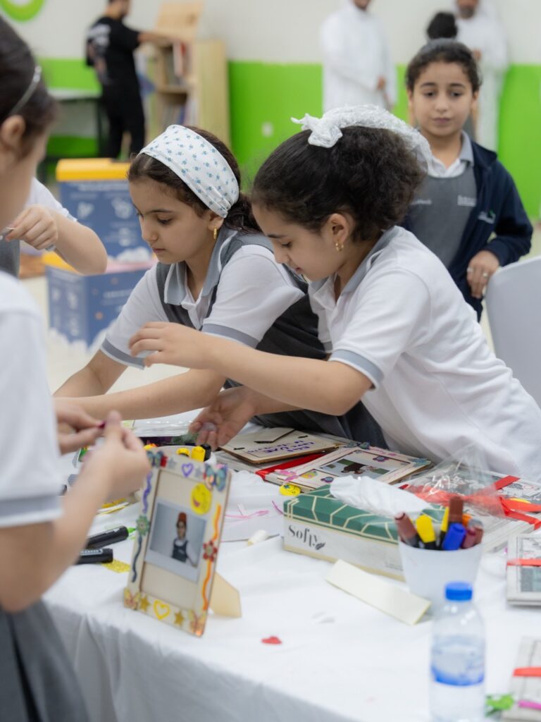 Her Excellency Sheikha Lubna bint Khalid Al Qasimi during a joint visit to Emirates Humanitarian City in Abu Dhabi.