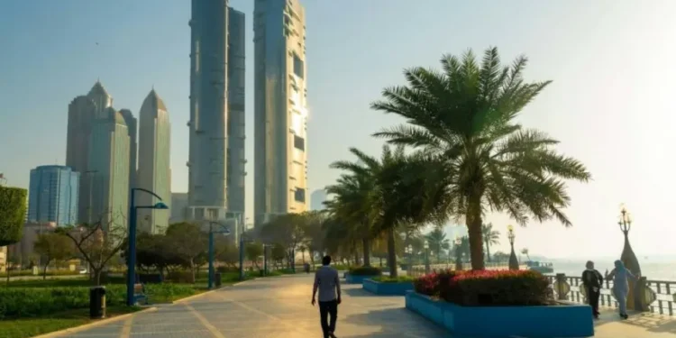 Dense fog hovering over UAE skyline during early morning hours