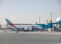 Aircraft grounded at Dubai International Airport tarmac during regional security travel alert