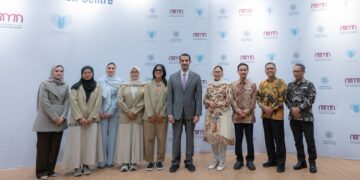 Sheikh Sultan bin Ahmed announces the $1.6M Jawaher Al Qasimi Humanitarian Innovation Centre at Universitas Gadjah Mada to develop community solutions.