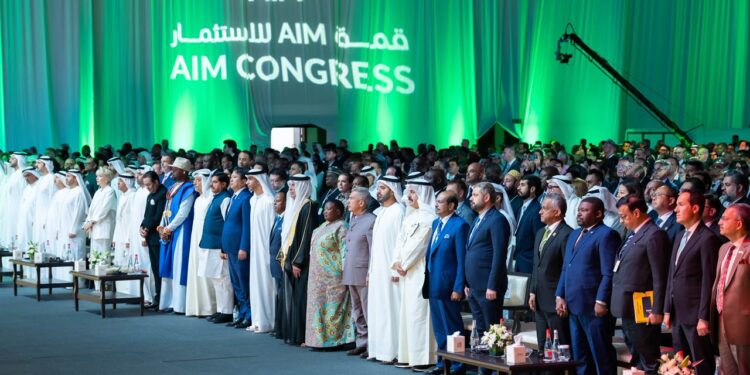The 15th AIM Congress 2026 opens at Dubai World Trade Centre. LuLu Group Chairman Yusuff Ali and Indian state delegations explore trade and investment ties.