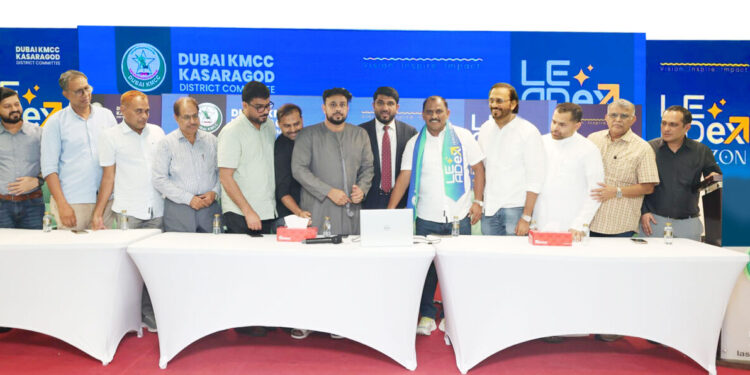 Manjeshwaram MLA AKM Ashraf inaugurated the registration website for Dubai KMCC Kasaragod District's Leadx Horizon leadership camp, urging youth leadership.