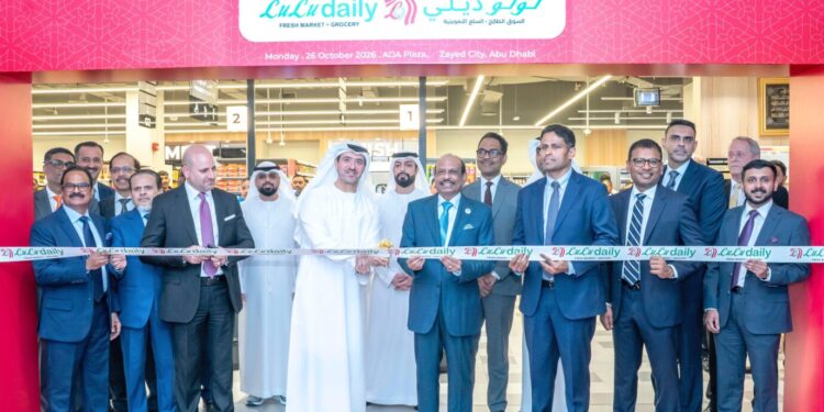 LuLu Group opens a new LuLu Daily outlet at Aviation Plaza in Zayed City, Abu Dhabi, offering fresh produce and express self-checkouts to suburban residents.